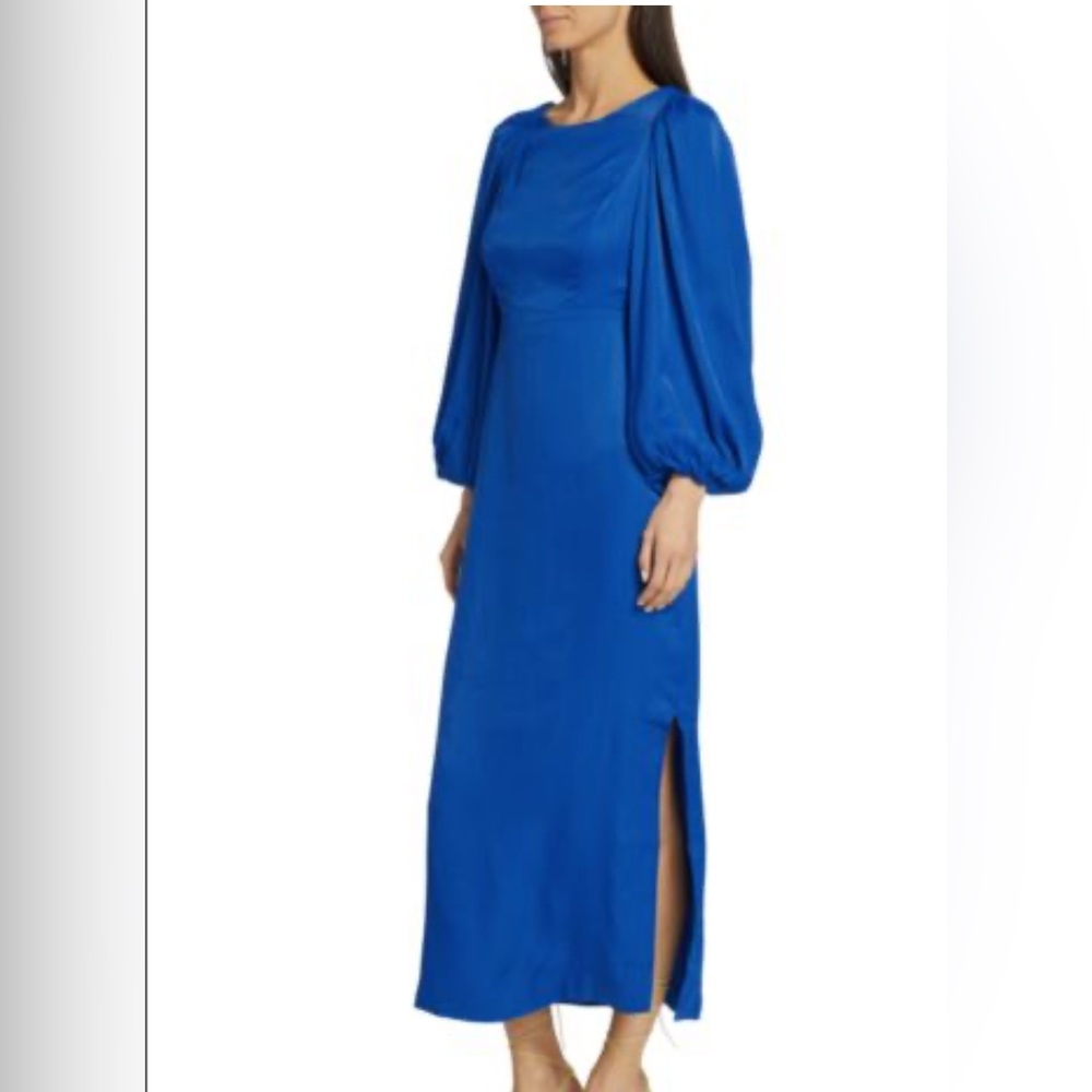 💙 FARM RIO Open Back Midi Dress